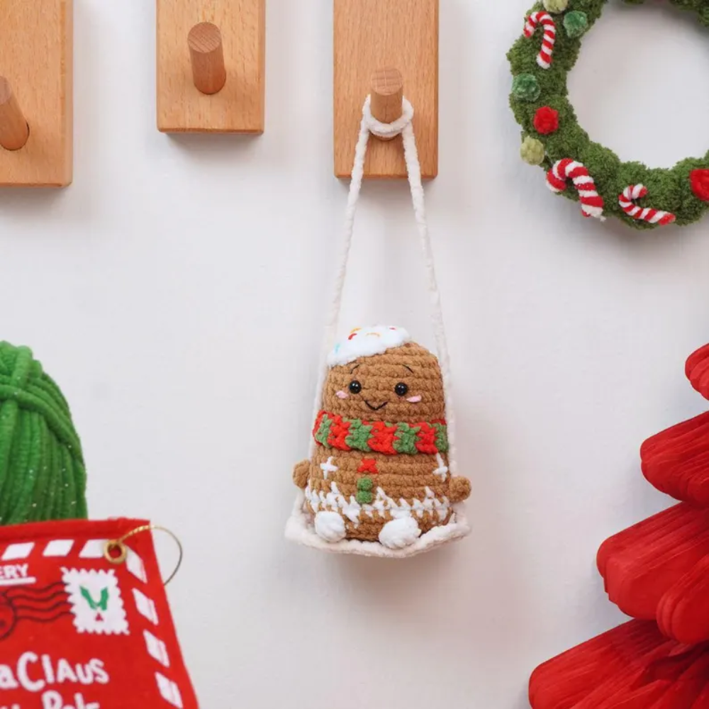 Swinging Holiday Squad Crochet Patterns, Christmas Car Hanging Crochet Pattern