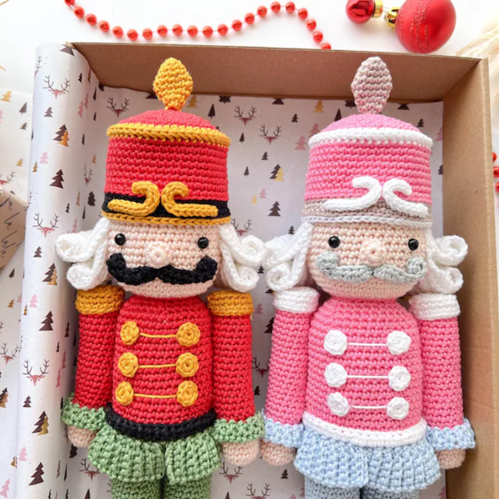 Crochet Christmas Nutcracker Pattern: Small and Large Toy