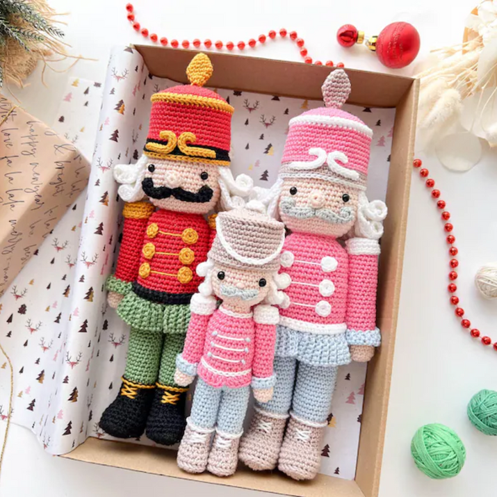 Crochet Christmas Nutcracker Pattern: Small and Large Toy