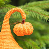 Crochet gnome and crochet pumpkin pattern