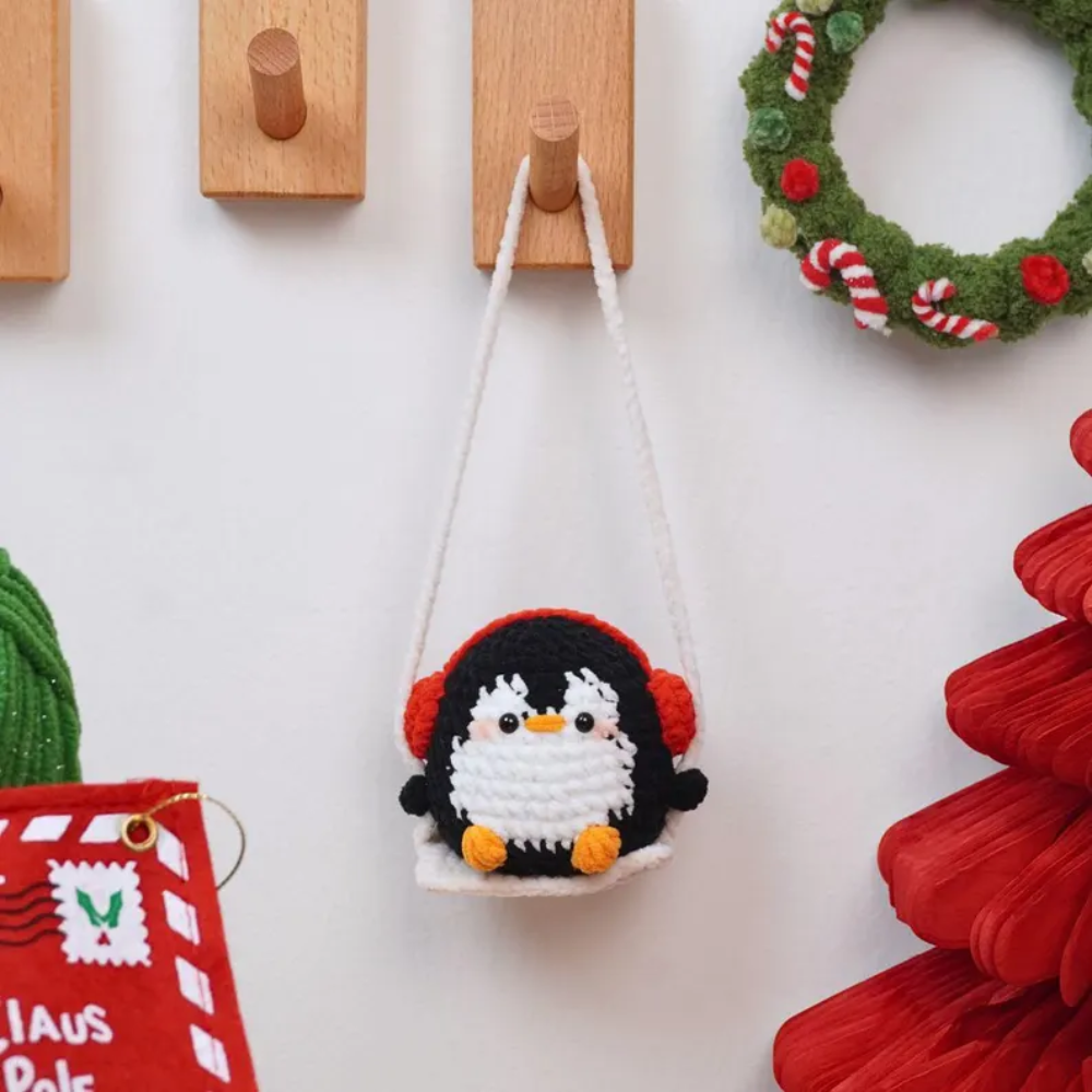 Swinging Holiday Squad Crochet Patterns, Christmas Car Hanging Crochet Pattern
