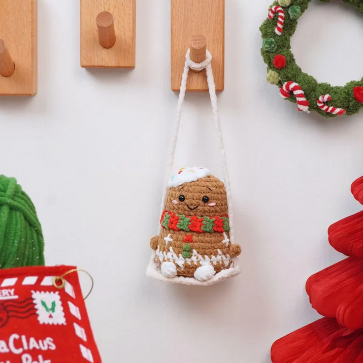 Swinging Holiday Squad Crochet Patterns, Christmas Car Hanging Crochet Pattern