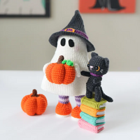 Halloween Ghost Crochet Pattern PDF – 4 in 1 Spooky Amigurumi Tutorial