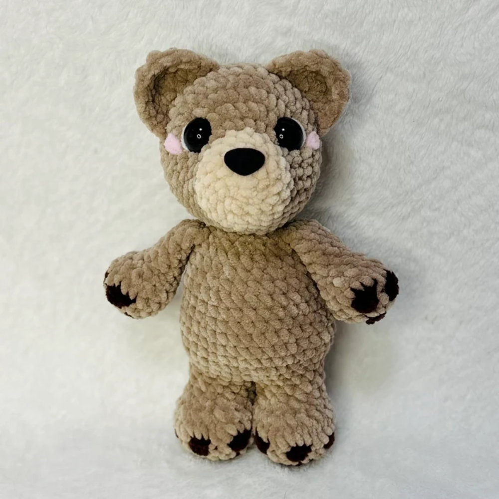 Crochet Bear & Beehive Pattern - Low Sew Amigurumi