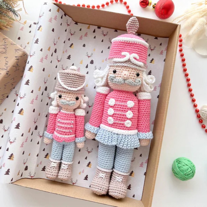 Crochet Christmas Nutcracker Pattern: Small and Large Toy