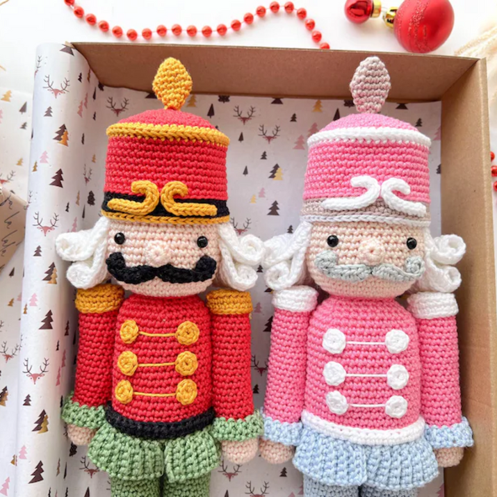 Crochet Christmas Nutcracker Pattern: Small and Large Toy