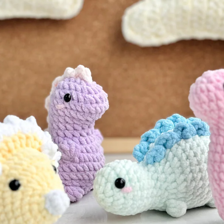 Dinosaur No-Sew Crochet Bundle, Amigurumi Crochet Pattern