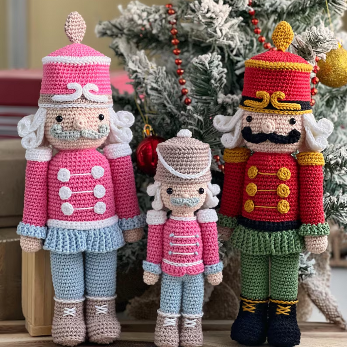 Crochet Christmas Nutcracker Pattern: Small and Large Toy