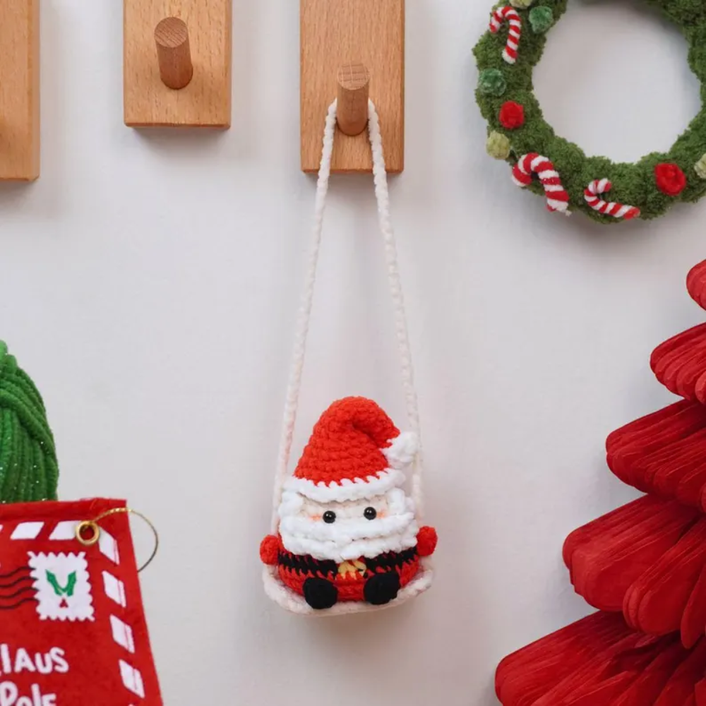 Swinging Holiday Squad Crochet Patterns, Christmas Car Hanging Crochet Pattern