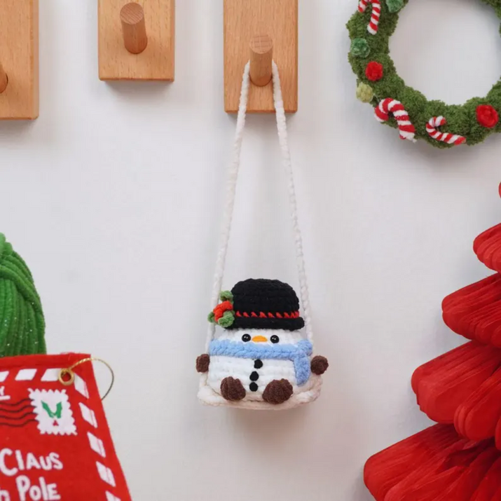 Swinging Holiday Squad Crochet Patterns, Christmas Car Hanging Crochet Pattern